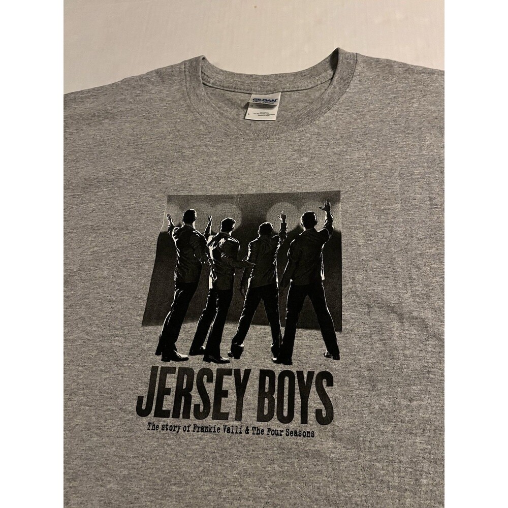 NEW Vintage Jersey Boys Broadway Musical Frankie Valli Four Seasons T-Shirt LG